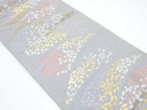 桜模様織り出し袋帯